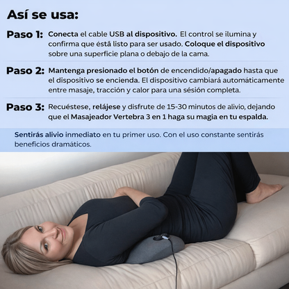 Masajeador Vertebra 3 en 1