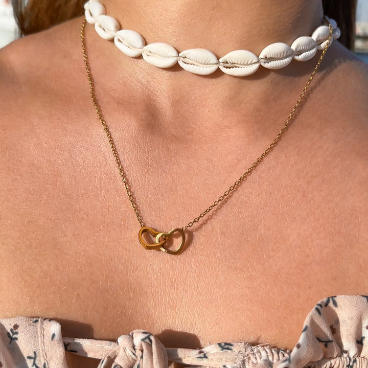 Scatola di rose sferica – con collana a doppio cuore